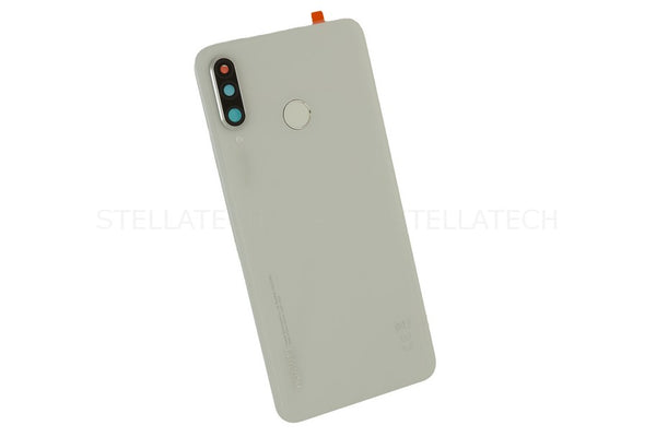 Backcover + Fingerabdruck Sensor Weiss Huawei P30 Lite (MAR-L21)