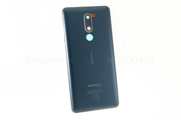 Battery Cover Nokia 5.1 Dual Sim (TA-1075) Tempered Steel Blue