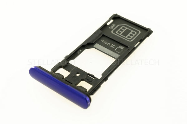 Simkarten / Speicherkarten-Halter Lila Sony Xperia 1 Dual (J9110)