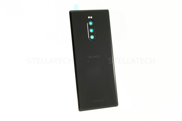 Backcover + Kamera Glas Schwarz Sony Xperia 1 Dual (J9110)