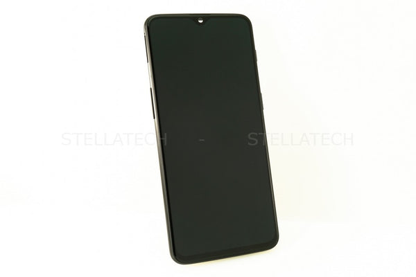 OnePlus 6T (A6013) - Display LCD Touchscreen + Frame Black Gloss