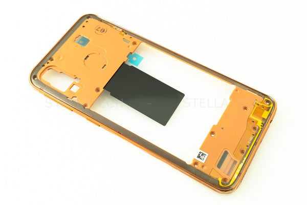 Mittel Cover / Mittel-Gehäuse Korall Samsung Galaxy A40 (SM-A405F/DS)