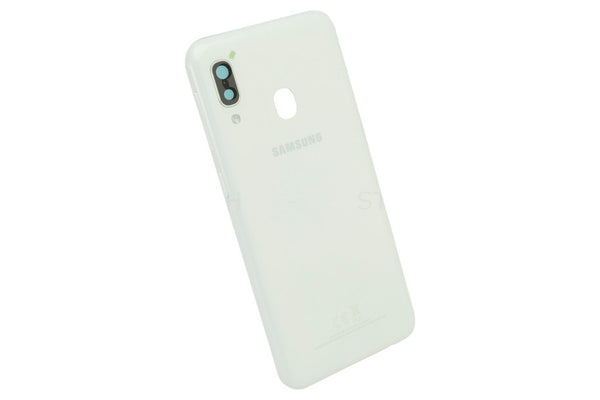 Backcover + Kamera Glas Weiss Samsung Galaxy A20e (SM-A202F/DS)