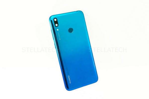 Huawei Y7 2019 (DUB-L21) - Battery Cover + Fingerprint Sensor Aurora Blue