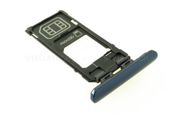 Simkarten / Speicherkarten-Halter Blau Sony Xperia 5 (J8210)