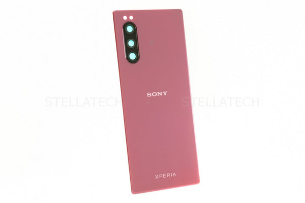 Sony Xperia 5 (J8210) - Battery Cover + Camera Lens Red