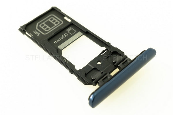 Simkarten / Speicherkarten-Halter Blau Sony Xperia 5 Dual (J9210)