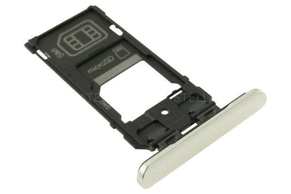 Simkarten / Speicherkarten-Halter Grau Sony Xperia 5 Dual (J9210)