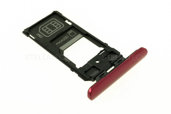 Simkarten / Speicherkarten-Halter Rot Sony Xperia 5 Dual (J9210)