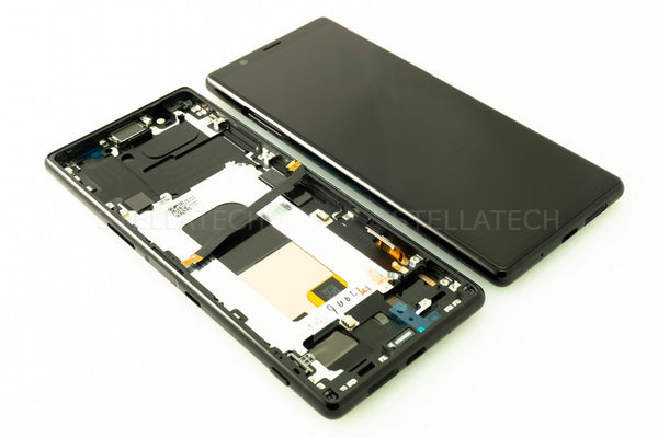 Display LCD Touchscreen + Rahmen OLED Schwarz Sony Xperia 5 Dual (J9210)