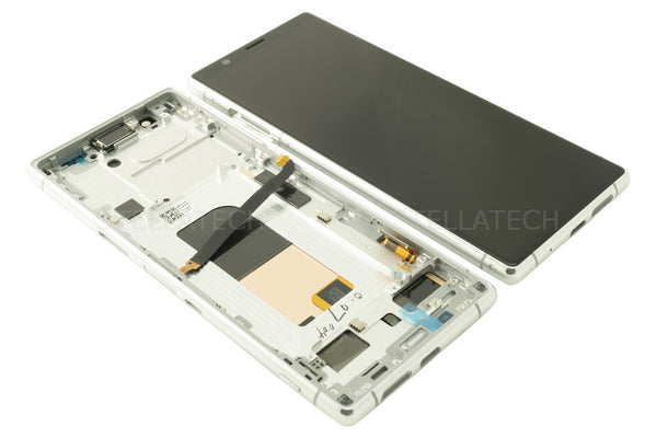 Display LCD Touchscreen + Rahmen OLED Grau Sony Xperia 5 Dual (J9210)