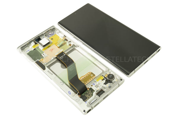 Display LCD Touchscreen + Rahmen Weiss Samsung Galaxy Note 10 (SM-N970F)