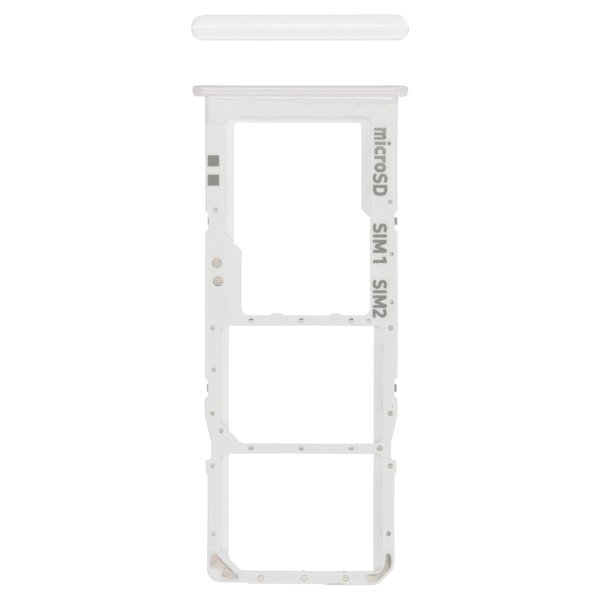 Samsung SM-A307F/DS Galaxy A30s - Sim / SD Card Tray Hybrid Prism Crush White