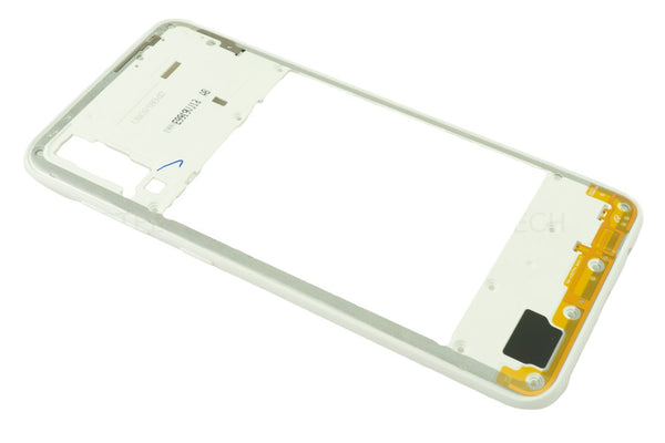 Mittel Cover / Mittel-Gehäuse Prism Crush Weiss Samsung Galaxy A30s (SM-A307F/DS)