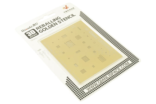 QianLi BGA 3D Reballing Schablone Gold für iPhone 7/7Plus, T-0.12mm