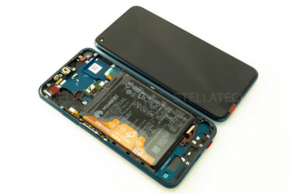 Display LCD Touchscreen + Rahmen/mit Akku Blau Huawei Honor 20 Pro (YAL-AL10)
