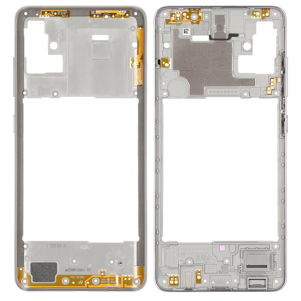 Samsung SM-A515F/DS Galaxy A51 - Middle Cover White/Silver