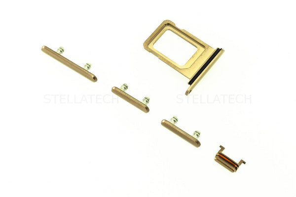 Seiten-Tasten Set Gold Apple iPhone 11 Pro Max