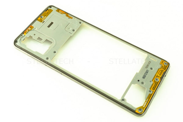 Mittel Cover / Mittel-Gehäuse Silber Samsung Galaxy A71 (SM-A715F/DS)