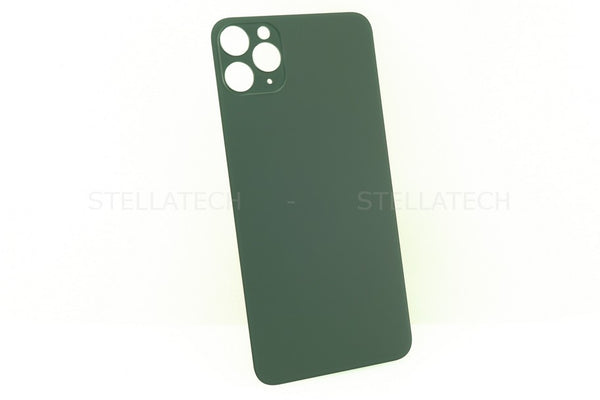 Akkudeckel / Rückseite aus Glas ohne Logo Big Hole Dunkel Grün Apple iPhone 11 Pro Max