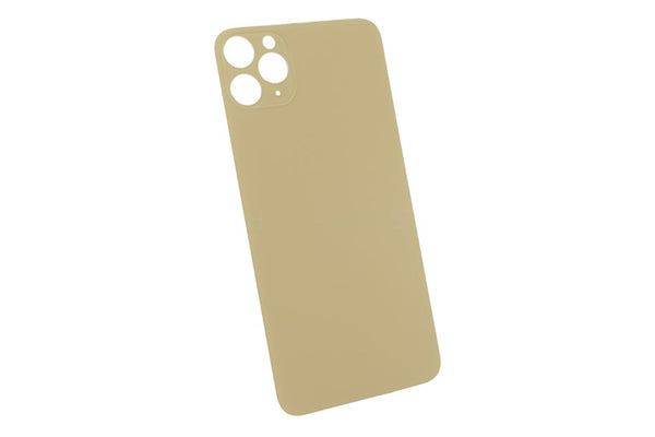 Akkudeckel / Rückseite aus Glas ohne Logo Big Hole Gold Apple iPhone 11 Pro Max