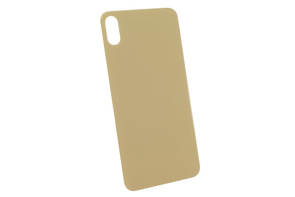 Akkudeckel / Rückseite aus Glas ohne Logo Big Hole Gold Apple iPhone XS Max