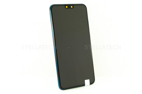 Display LCD Touchscreen + Rahmen/mit Akku Blau Huawei Y9 2019 (JKM-LX1)