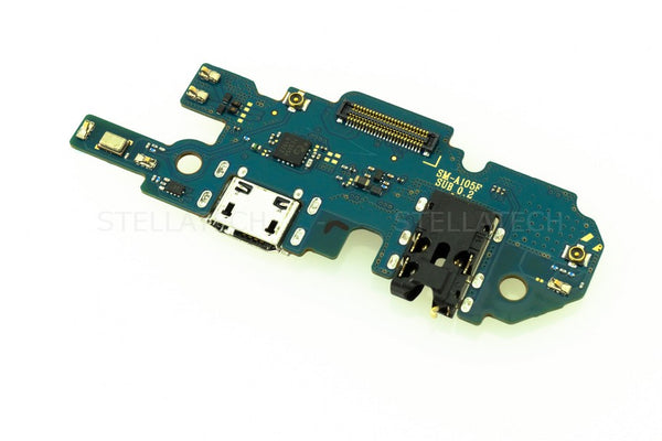 Flex Board / Platine Micro USB Connector + Mikrofon (f. non Euro Version) Samsung Galaxy A10 (SM-A105F/DS)