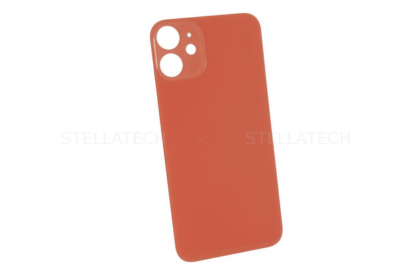 Akkudeckel / Rückseite aus Glas ohne Logo Big Hole Rot Apple iPhone 12 Mini