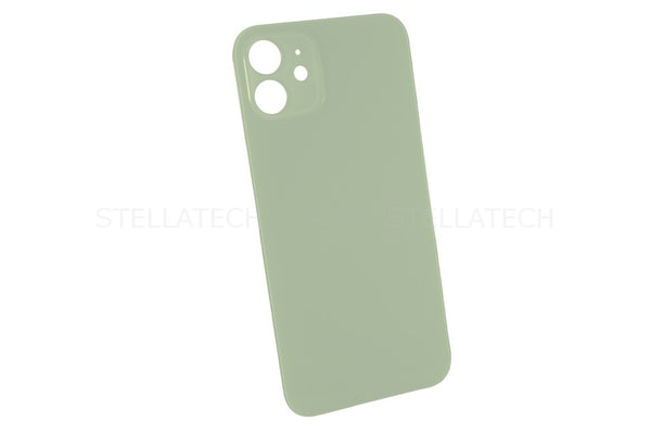 Akkudeckel / Rückseite aus Glas ohne Logo Big Hole Grün Apple iPhone 12