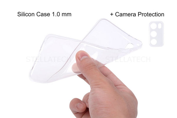 Silikon Case Schutzhülle TPU 1.0mm +  Kameraschutz Transparent Huawei P smart Z (STK-L21A)