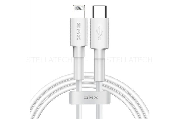 Lightning Datenkabel - 18W MFi zertifiziert - Lightning zu USB Type-C 1.2m Weiß