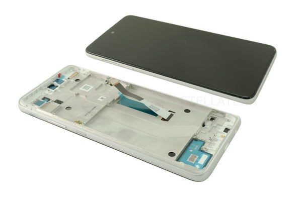 Display LCD Touchscreen + Rahmen Frosted Silber Motorola Moto G 5G (XT2113)