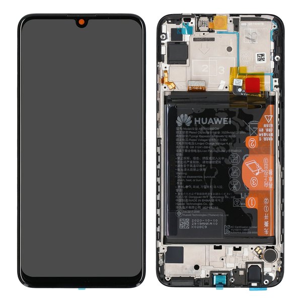 Display LCD Touchscreen + Rahmen/mit Akku Schwarz Huawei P smart 2020 (AQM-AL00)