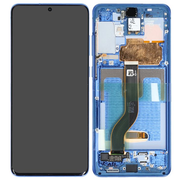 Display LCD Touchscreen + Rahmen Aura Blau Samsung Galaxy S20+ 5G (SM-G986B)