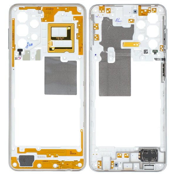 Mittel Cover / Mittel-Gehäuse Awesome Weiss Samsung Galaxy A32 5G (SM-A326B)