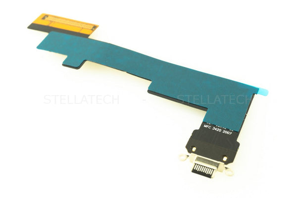 USB Typ-C Lade Connector Flex-Kabel Schwarz Apple iPad Air 4 Wifi