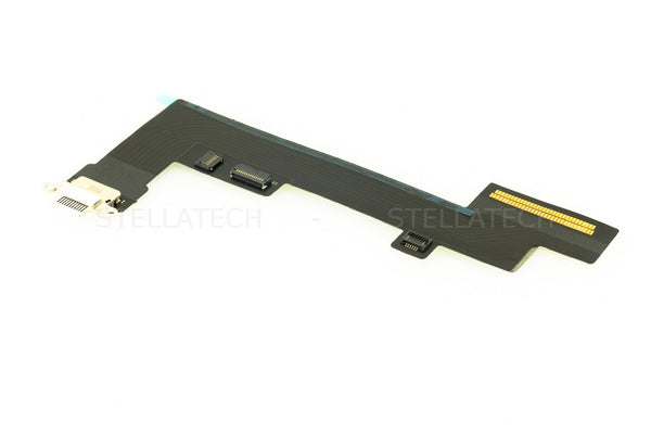 USB Typ-C Lade Connector Flex-Kabel Weiss Apple iPad Air 4 Wifi