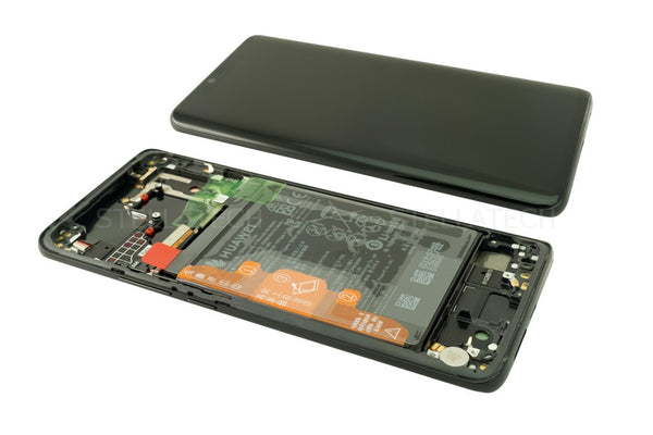 Huawei Mate 20 Pro Dual Sim (LYA-L29C) - Display LCD Touchscreen + Frame/Battery + Finger Sensor Porsche Design Black