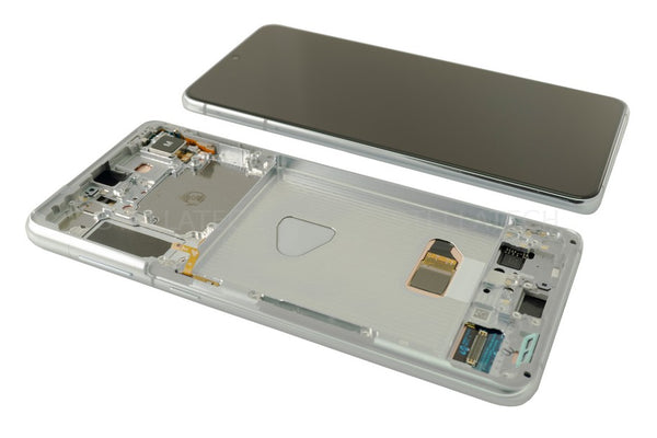 Display LCD Touchscreen + Rahmen (excl. Cam) Phantom Silber Samsung Galaxy S21+ 5G (SM-G996B)