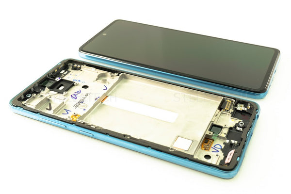Display LCD Touchscreen + Rahmen/ohne Akku Awesome  Blau Samsung Galaxy A52 5G (SM-A526B/DS)
