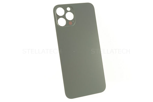Akkudeckel / Rückseite aus Glas ohne Logo Big Hole Schwarz Apple iPhone 12 Pro Max