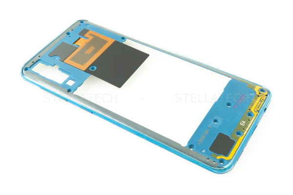 Mittel Cover / Mittel-Gehäuse Blau Samsung Galaxy A50 (SM-A505F/DS)