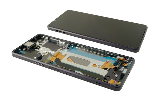 Display LCD + Touchscreen OLED Lila Sony Xperia 1 III Dual (XQ-BC52)