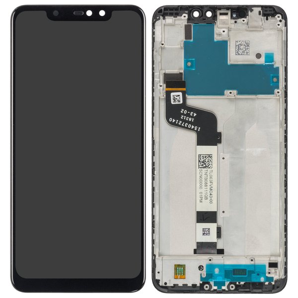 Display LCD Touchscreen + Rahmen Schwarz Xiaomi Redmi Note 6 Pro (M1806E7TG)