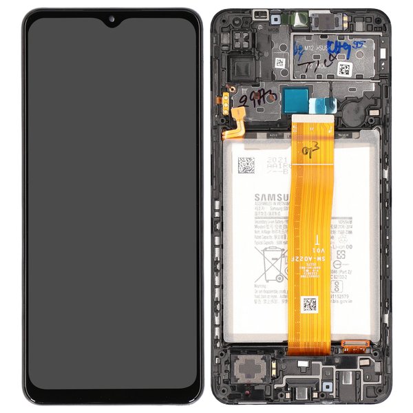 Display LCD Touchscreen + Rahmen/mit Akku Samsung Galaxy M12 (SM-M127F/DS)