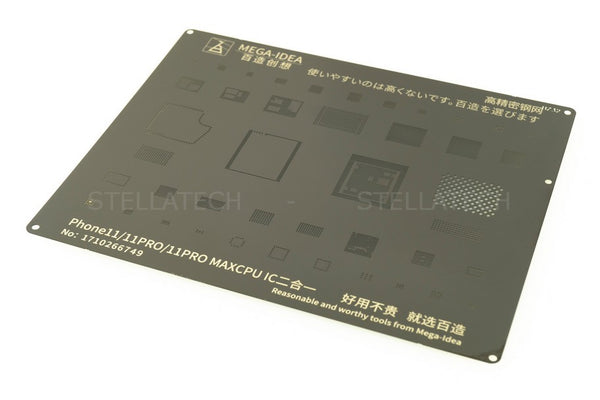 QianLi Mega Idea BGA 3D Reballing Schablone Schwarz für iPhone 11/11 Pro/11 Pro Max