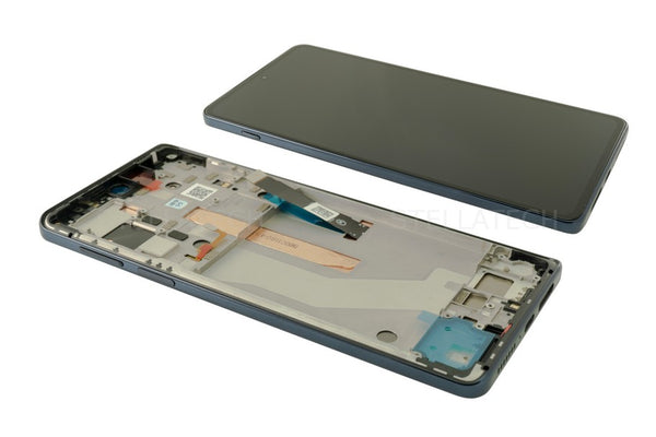 Motorola Edge 20 Pro (XT2153-1) - Display LCD Touchscreen + Frame f. Midnight Blue