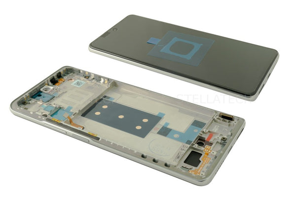 Xiaomi 11T (21081111RG) - Display LCD Touchscreen + Frame f. Moonlight White,Celestial Blue Silver