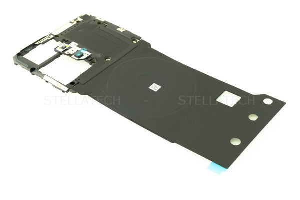 LCD Halterung / Display Rahmen Ceramic White/ Glaze Black Oppo Find X5 Pro (CPH2305)